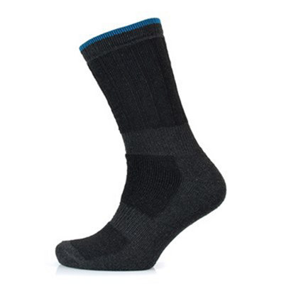 Mens Storm Ridge Hardwearing Work Socks 3 Pair Pack Cotton Blend 7-11 - Black