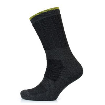 Mens Storm Ridge Hardwearing Work Socks 3 Pair Pack Cotton Blend 7-11 - Black