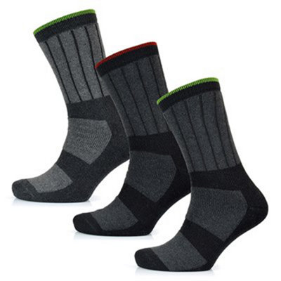 Mens Storm Ridge Hardwearing Work Socks 3 Pair Pack Cotton Blend 7-11 - Grey