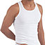 Mens White Vest Fitted Gym Training Tank Top T Shirt New Sleeveless Extra Large