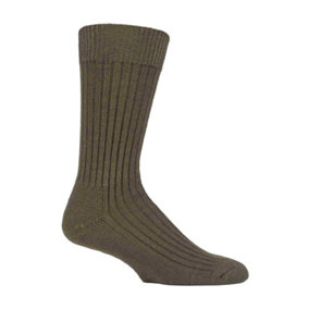 Mens Wool Military Action Army Socks for Boots 7-11 Brown