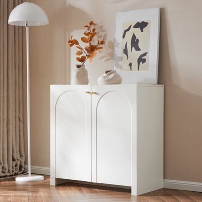 Merax Sideboard Cabinet with 2 Door, Storage Cupboard with Adjustable ...