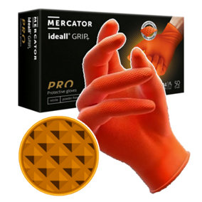 Mercator Ideal Grip Large Orange Gloves