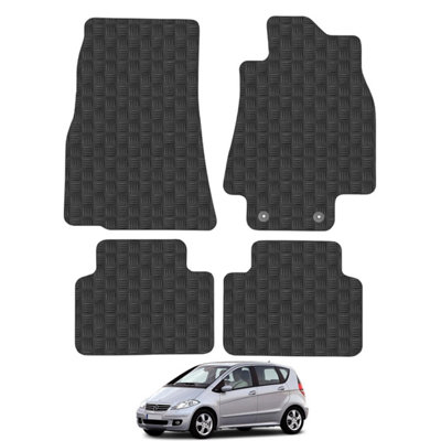 Mercedes A-Class W169 2005-2012 Car Floor Mats Rubber Tailored Fit Heavy-Duty