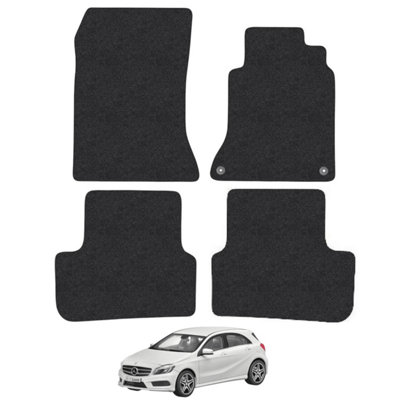 Mercedes A-Class W176 2012-2018 Car Floor Mats Tailored Fit 4pcs Set Anti-Slip