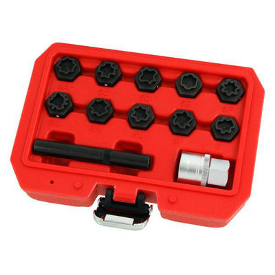 Mercedes Benz Locking Wheel Nut Remover Installer 12pcs Master Kit (CT4805)