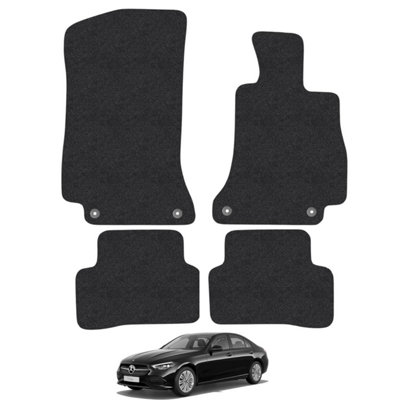 Mercedes C-Class 2014-2021 Saloon/Estate Car Floor Mats Tailored Fit Carpet Set