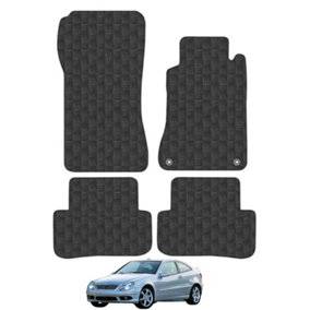 Mercedes C-Class Coupe CL203 2000-2008 Car Floor Mats Rubber Tailored Heavy-Duty