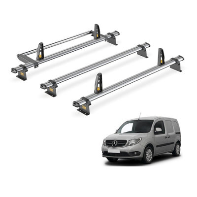 Mercedes Citan 3 Bar Roof Rack + Ladder Roller for 2012-2021 (Extra Long Wheelbase) - Van Guard Trade