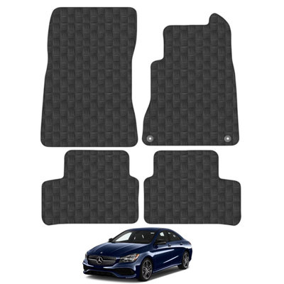 Mercedes CLA 2019-Onwards Car Floor Mats Rubber Tailored Fit Set Heavy-Duty