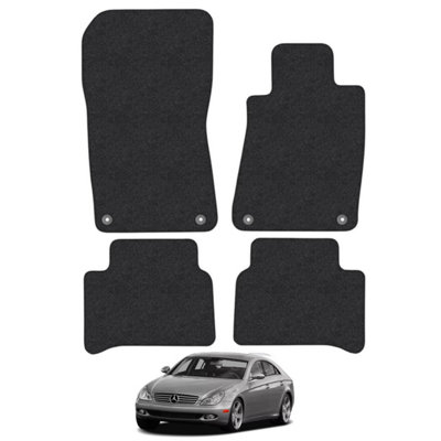 Mercedes CLS 2005-2011 C219 Car Floor Mats Carpet Tailored Fit 4pc Set Anti-Slip