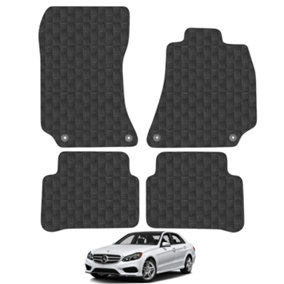 Mercedes E-Class 2013-2016 Saloon/Estate Car Floor Mats Rubber Tailored Fit Set