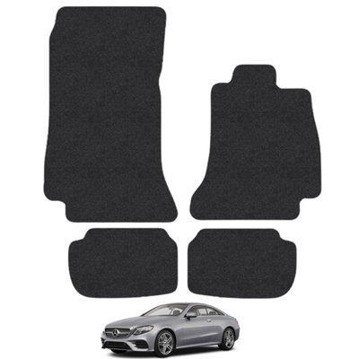 Mercedes E-Class Coupe C238 2016+ Car Floor Mats Tailored Fit Carpet Set Black