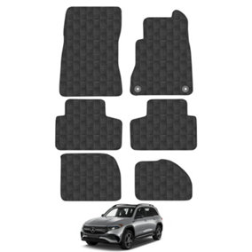 Mercedes EQB 2021-Onwards Car Floor Mats Rubber Tailored Fit Set Heavy-Duty 4pc