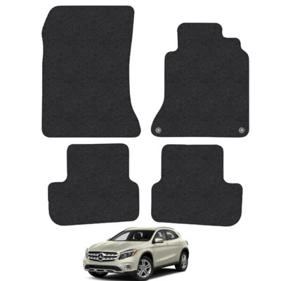 Mercedes GLA 2014-2020 X156 Car Floor Mats Carpet Tailored Fit 4pc Set Anti-Slip