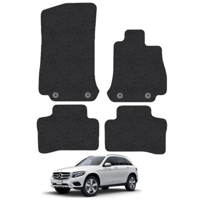 Mercedes GLC 2016-2022 X253/C253 Car Floor Mats Carpet Tailored Fit 4pcs Set