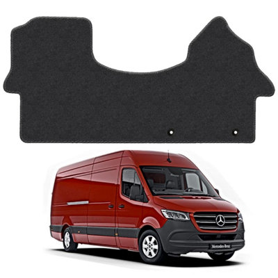 Mercedes Sprinter 2018-Onwards Van Floor Mats Carpet Tailored Fit Anti-Slip