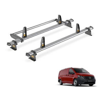 Mercedes Vito 2 Bar Roof Rack + Ladder Roller for 2015+ (With Rear Tailgate Door) - Van Guard Trade