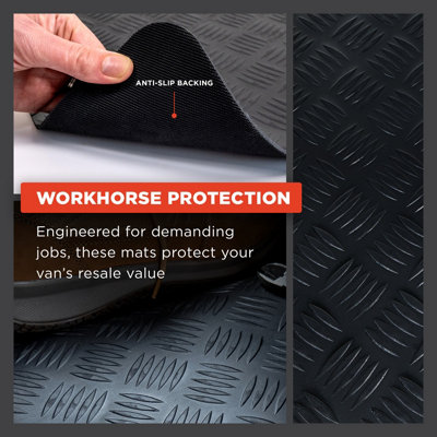 thumbnail image 2 of Budget Car Mats Driver's Mat For Mercedes Vito Van 2015-2022 – Tailored Black Carpet, 650g 2 of 2