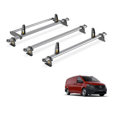 Mercedes Vito 3 Bar Roof Rack + Ladder Roller for 2015+ (With Rear Tailgate Door) - Van Guard Trade