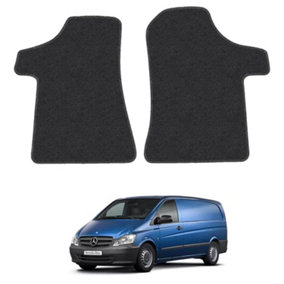 Mercedes Vito Floor Mats for 2003-2014  W639 Heavy Duty Tailored Rubber Mats