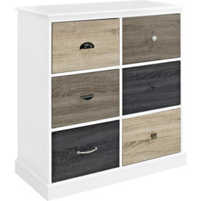Mercer cabinet with 6 multicolour doors