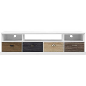 Mercer tv console in multicolour with drawers 1773096PCOMUK