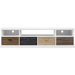 Mercer tv console in multicolour with drawers
