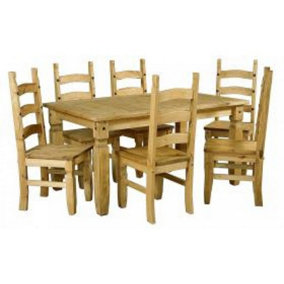 Mercers Furniture Corona 6'0" Table & 6 Chairs