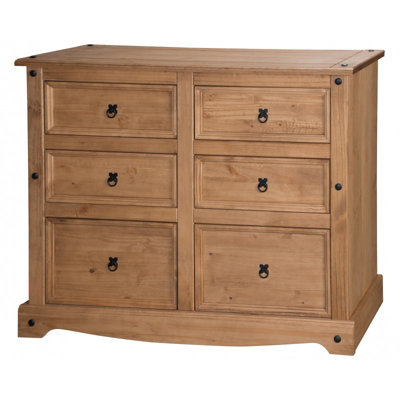 Mercers Furniture Corona 6 Drawer Wide Chest of Drawers