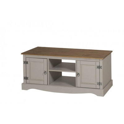 Mercers Furniture Corona Grey Wax 2 Door Media Unit