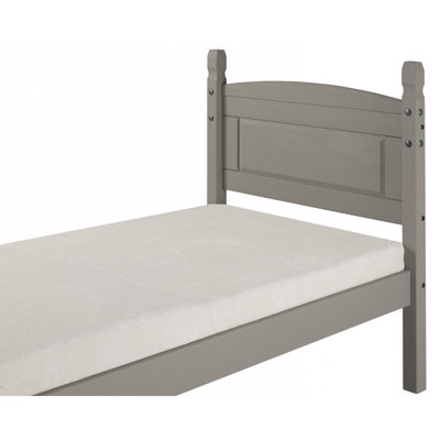 Mercers Furniture Corona Grey Wax 3'0" Low End Bed Frame
