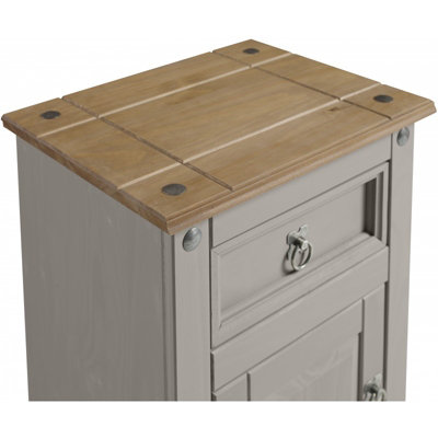 thumbnail image 2 of Corona 3-Drawer Bedside Chest – Solid Mexican Pine, Waxed Finish – UK Made 2 of 2