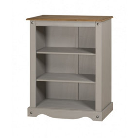 Mercers Furniture Corona Grey Wax Small Bookcase