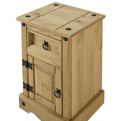 Mercers Furniture Corona Narrow Pot Cupboard Bedside Cabinet