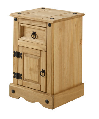 Mercers Furniture Corona Narrow Pot Cupboard Bedside Cabinet