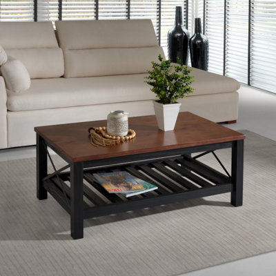 Mercers Furniture Cottage Black Painted Pine Coffee Table Wooden with ...