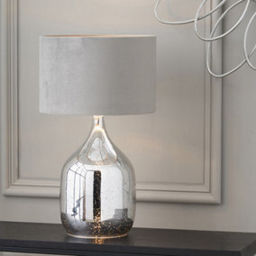 Mercurial Glass Dual Light Table Lamp