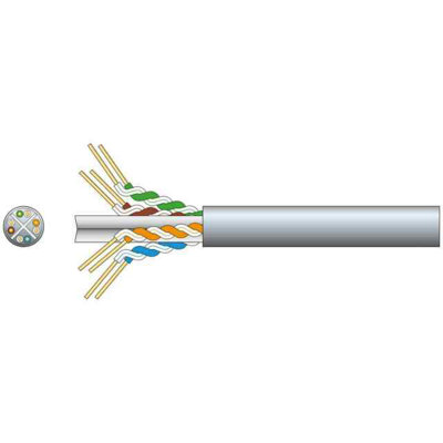 Mercury CAT6C-100 Cat6 100m Outdoor U/UTP Networking Cable Copper Twisted Pairs - Grey