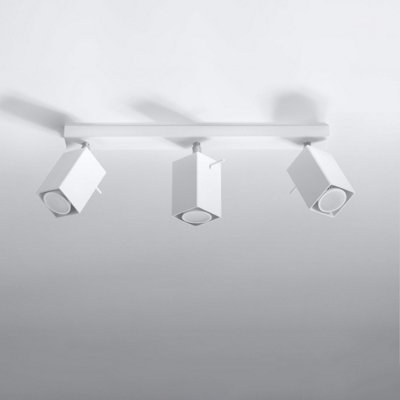 Merida Steel White 3 Light Classic Ceiling Light