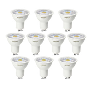 Meridian Lighting GU10 LED Lamp 4.5W Warm White Dimmable - 10 Pack