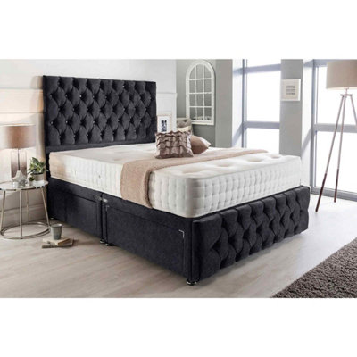 Divan bed with tall cheap headboard