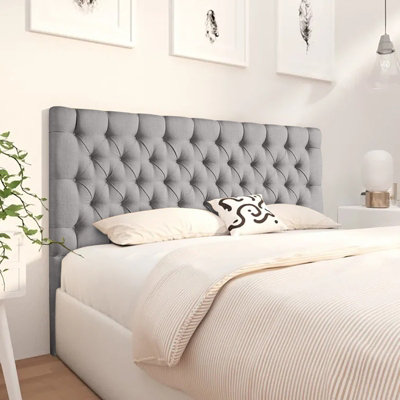 Merland 54 inch Floorstanding Headboard Plush Velvet - Silver