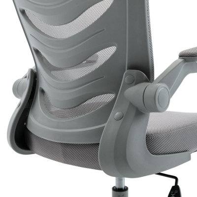 Merlin Draughtsman Chair with Grey Fabric Seat