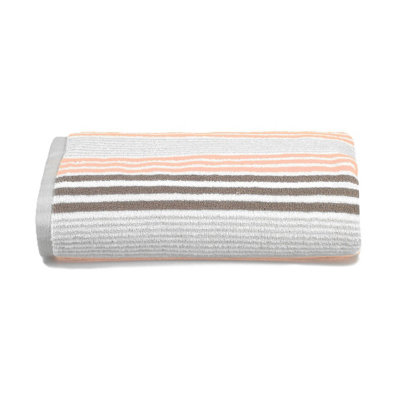 Merlin Striped Bath Towel - Blush Pink