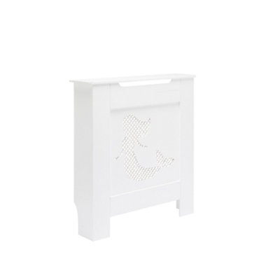 Mermaid Children's Kids Mesh Cut-out Radiator Cover in White