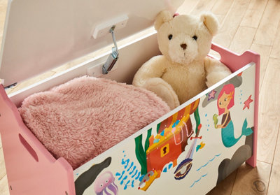 Mermaid Print Children s Kids Bedroom Storage Box