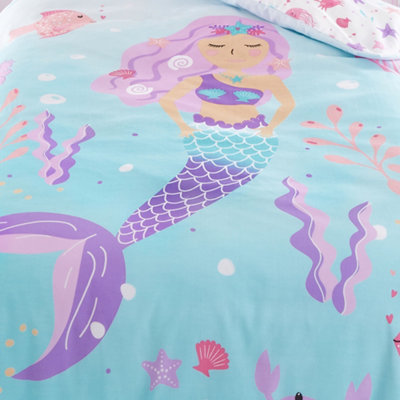 Mermaid Vibes Reversible Duvet Cover Set