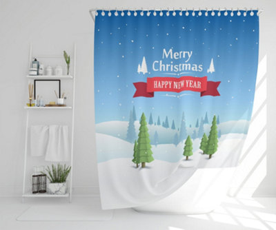 Merry christmas cover art (shower curtain) / Default Title Price Comparisons | Compare The Build