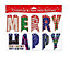 Merry Christmas Garland Banner & Happy New Year Foil Party Bunting Pack Of 2